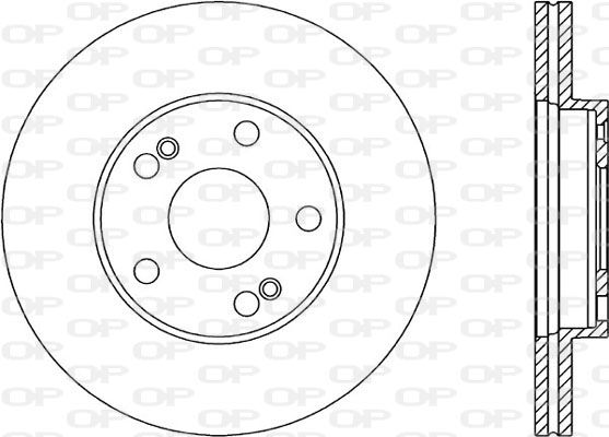 OPEN PARTS Тормозной диск BDA1465.20